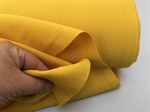 Dobbeltvævet uld - i en lækker varm gul